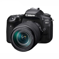 佳能 CANON 高清数码单反相机 EOS 90D(18-135mm) 3250万像素 含国产滤镜+64G卡+相机包