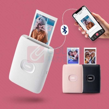 富士 instax mini link2手机照片打印机+60张相纸 instax mini link2 3英寸 (太空蓝)