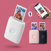 富士 instax mini link2手机照片打印机+60张相纸 instax mini link2 3英寸 (太空蓝)