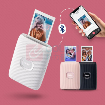 富士 instax mini link2手机照片打印机+60张相纸 instax mini link2 3英寸 (太空蓝)