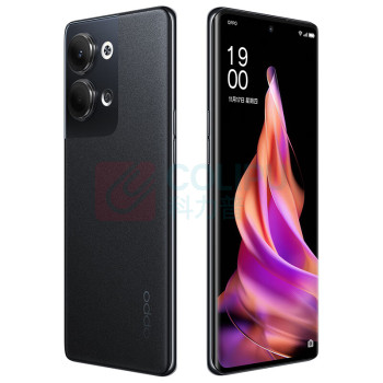 OPPO 智能手机 Reno9 12GB+512GB 6400万水光人像镜头 120Hz OLED超清曲面屏 4500mAh大电池 (皓月黑) 7.19mm轻薄 5G手机