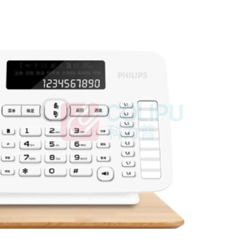 飞利浦 PHILIPS 办公一拖一子母电话机 DCTG496 (黑色/白色) 如需指定颜色请备注