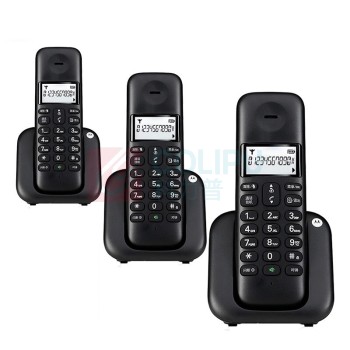 摩托罗拉 MOTOROLA 电话机 T301C 一拖二 (黑色)