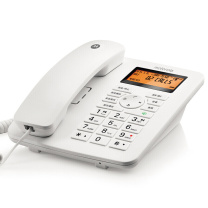 摩托罗拉 MOTOROLA 电话机 CT111C 16G卡,可扩展至32G,白色,办公家用电销商务客服电话呼叫中心 (白色)