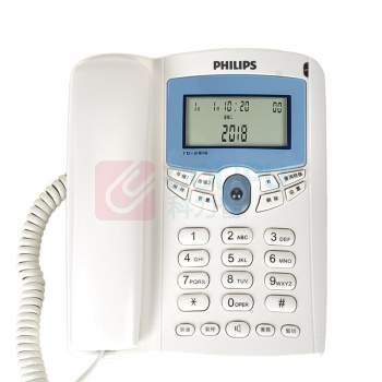 飞利浦 PHILIPS 电话机 TD-2816 双接口 (白色) 双接口