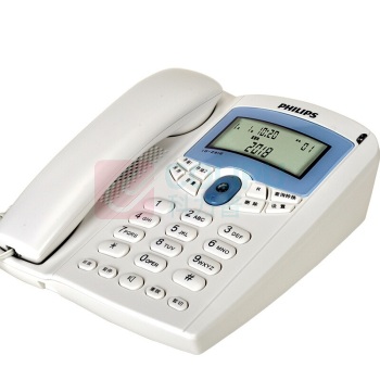 飞利浦 PHILIPS 电话机 TD-2816 双接口 (白色) 双接口