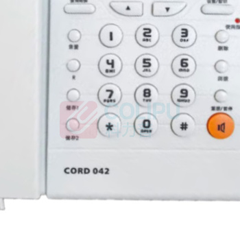 飞利浦 PHILIPS 电话机 CORD042 屏幕可翻转 (白色)