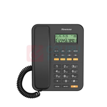 纽曼 Newmine 办公电话有线座机 HA1898TSD-100 (黑色)