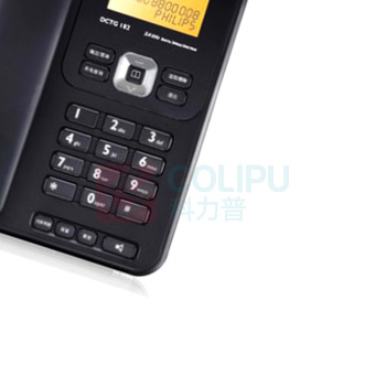 飞利浦 PHILIPS 无绳电话机 DCTG182 一拖二子母机 (黑色)