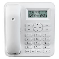 摩托罗拉 MOTOROLA 有绳电话机 CT410C 双接口 免电池 (白色)