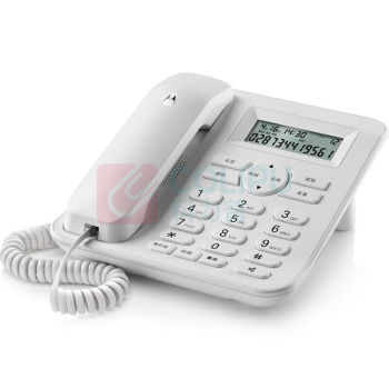 摩托罗拉 MOTOROLA 有绳电话机 CT410C 双接口 免电池 (白色)