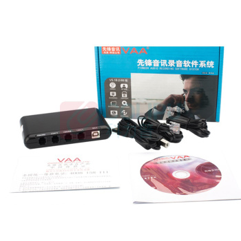 先锋 SINGFUN 电话录音盒 XF-1 (黑色) 座机录音 来电弹屏 通话录音系统管理 2路录音盒
