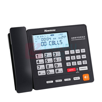 纽曼 Newmine 录音电话机 HL2008TSD-2087(R) 录音2240h (黑色)