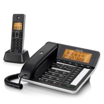 摩托罗拉 MOTOROLA 无绳录音电话机 C7501RC 一拖一子母机