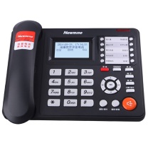 纽曼 Newmine 录音电话机 HL2008TSD-2082(R) 内置8G卡/录音1120小时 (黑色)
