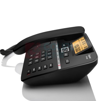 集怡嘉 录音电话机 DA760B 双接口 (黑色) 联机存储