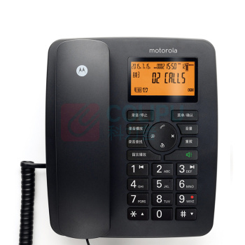 摩托罗拉 MOTOROLA 录音电话机 CT111C 内置8GB卡/录音540小时 (黑色)