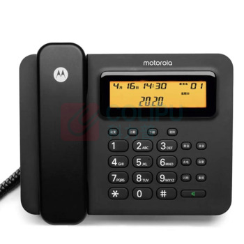 摩托罗拉 MOTOROLA 连接电脑录音电话机 固定座机 办公家用营销话务客服 商务软件海量存储 批量拨打名片弹屏 CT800RC