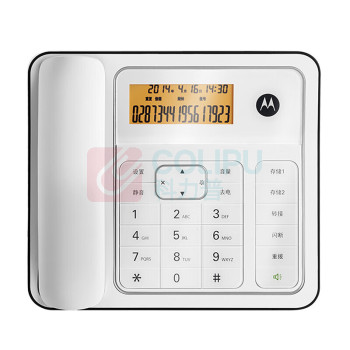 摩托罗拉 MOTOROLA 有绳电话机 CT330C 双接口 (白色)
