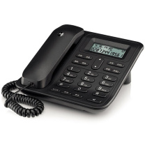 摩托罗拉 MOTOROLA 电话机座机固定电话 办公家用 免电池 免提 双接口 CT420C (黑色)