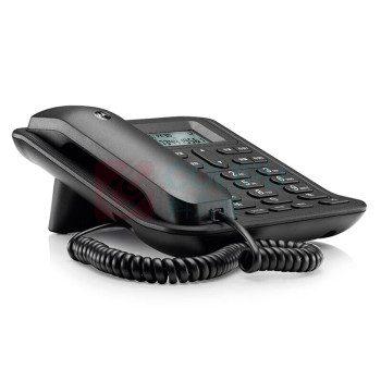 摩托罗拉 MOTOROLA 电话机座机固定电话 办公家用 免电池 免提 双接口 CT420C (黑色)