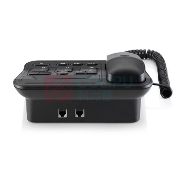 摩托罗拉 MOTOROLA 电话机座机固定电话 办公家用 免电池 免提 双接口 CT420C (黑色)