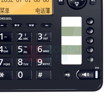 飞利浦 PHILIPS 录音电话机 CORD285L 16G存储 2700小时录音 (深海蓝色)