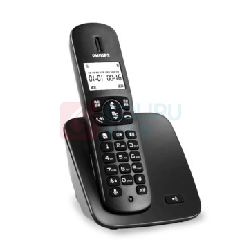 飞利浦 PHILIPS 无绳电话机 无线座机 子母机持久待机 DCTG186 一拖一 (黑色)