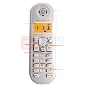 摩托罗拉 MOTOROLA 电话机 C601C (橙色) 单机