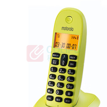 摩托罗拉 MOTOROLA 电话机 CL101C (青柠檬色) 一拖一