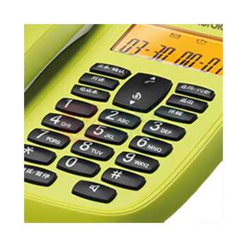 摩托罗拉 MOTOROLA 电话机 CL101C (青柠檬色) 一拖一