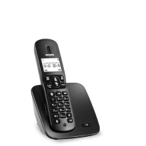 飞利浦 PHILIPS 无绳电话机 座式 子母机 数字型 DCTG186 一拖一(子母机) (黑色)