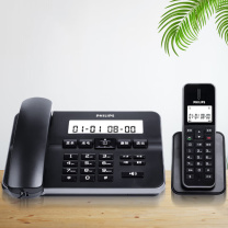 飞利浦 PHILIPS 电话机 DCTG192 一拖一(子母机) (黑色) 座式 子母机 数字型