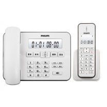 飞利浦 PHILIPS 无绳电话机 DCTG192 一拖一子母机 (白色)