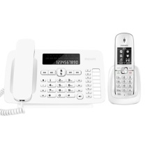 飞利浦 PHILIPS 无绳电话机 DCTG496 一拖一 (白色)