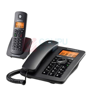 摩托罗拉 MOTOROLA 电话子母机 C4200C 一拖一 (黑色)