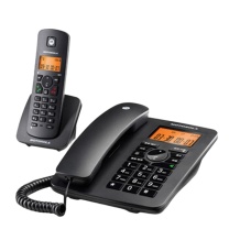 摩托罗拉 MOTOROLA 电话子母机 C4200C 一拖一 (黑色)