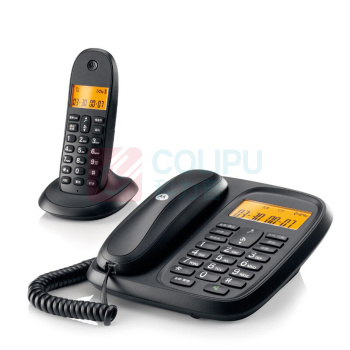摩托罗拉 MOTOROLA 无绳电话机 CL101C 一拖一子母机 (黑色)