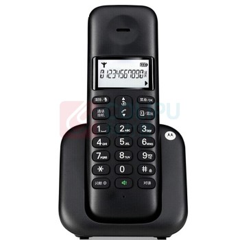 摩托罗拉 MOTOROLA 无绳电话机 单主机 T301C 无绳单机 (黑色)