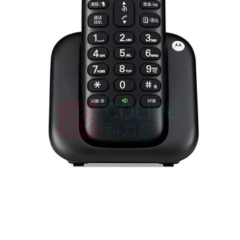 摩托罗拉 MOTOROLA 无绳电话机 单主机 T301C 无绳单机 (黑色)