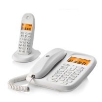 摩托罗拉 MOTOROLA 无绳电话机 CL101C 一拖一子母机 (白色)