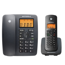 摩托罗拉 MOTOROLA 无绳电话机 C4200C 一拖一子母机 (黑色)
