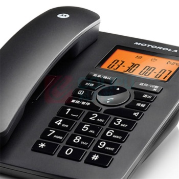 摩托罗拉 MOTOROLA 无绳电话机 C4200C 一拖一子母机 (黑色)