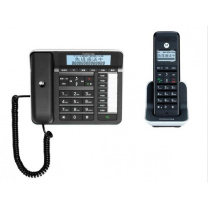 摩托罗拉 MOTOROLA 无绳电话机 C7001C 一拖一子母机 (黑色) 录音