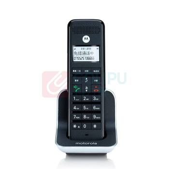 摩托罗拉 MOTOROLA 无绳电话机 C7001C 一拖一子母机 (黑色) 录音