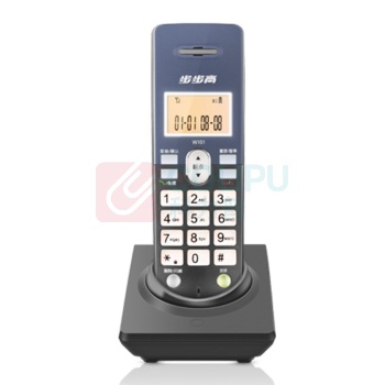 步步高 BBK 无绳电话机 W101 一拖一子母机 (灰蓝)
