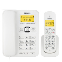 飞利浦 PHILIPS 无绳电话机 DCTG182 一拖一子母机 (白色)