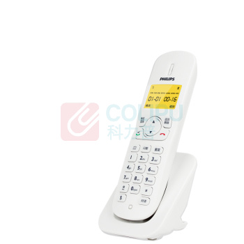 飞利浦 PHILIPS 无绳电话机 DCTG182 一拖一子母机 (白色)