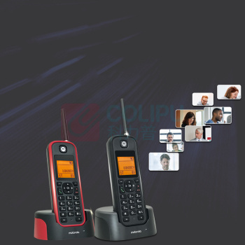 摩托罗拉 MOTOROLA 无绳电话机 无线座机 子母机套装 O202C (黑色)