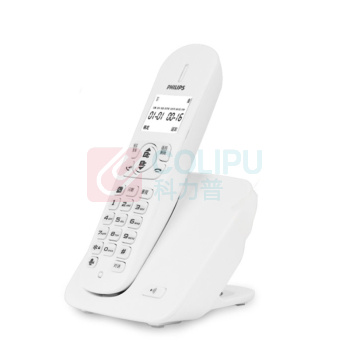 飞利浦 PHILIPS 无绳电话机 单主机 DCTG186 内部免费对讲 (白色)
